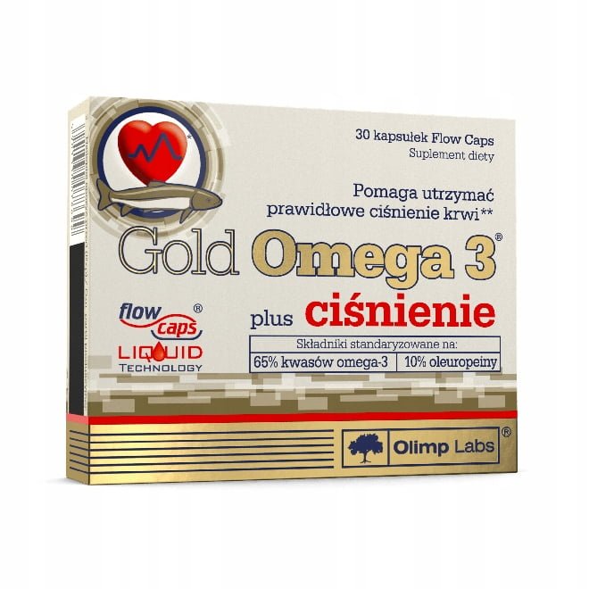 Olimp Gold Omega 3 Plus Ciśnienie kapsułki 30 szt.