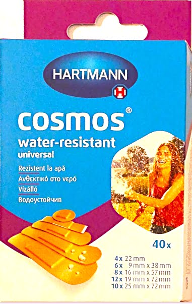 HARTMANN Wodoodporne Plastry 5 Rozmiarów 40 szt.