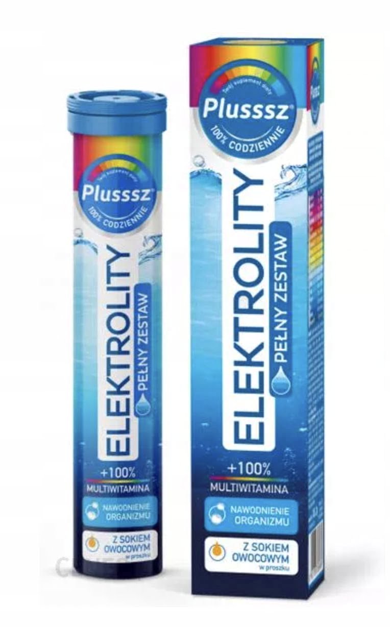 Plusssz Elektrolity + Multiwitamina tabletki 24szt