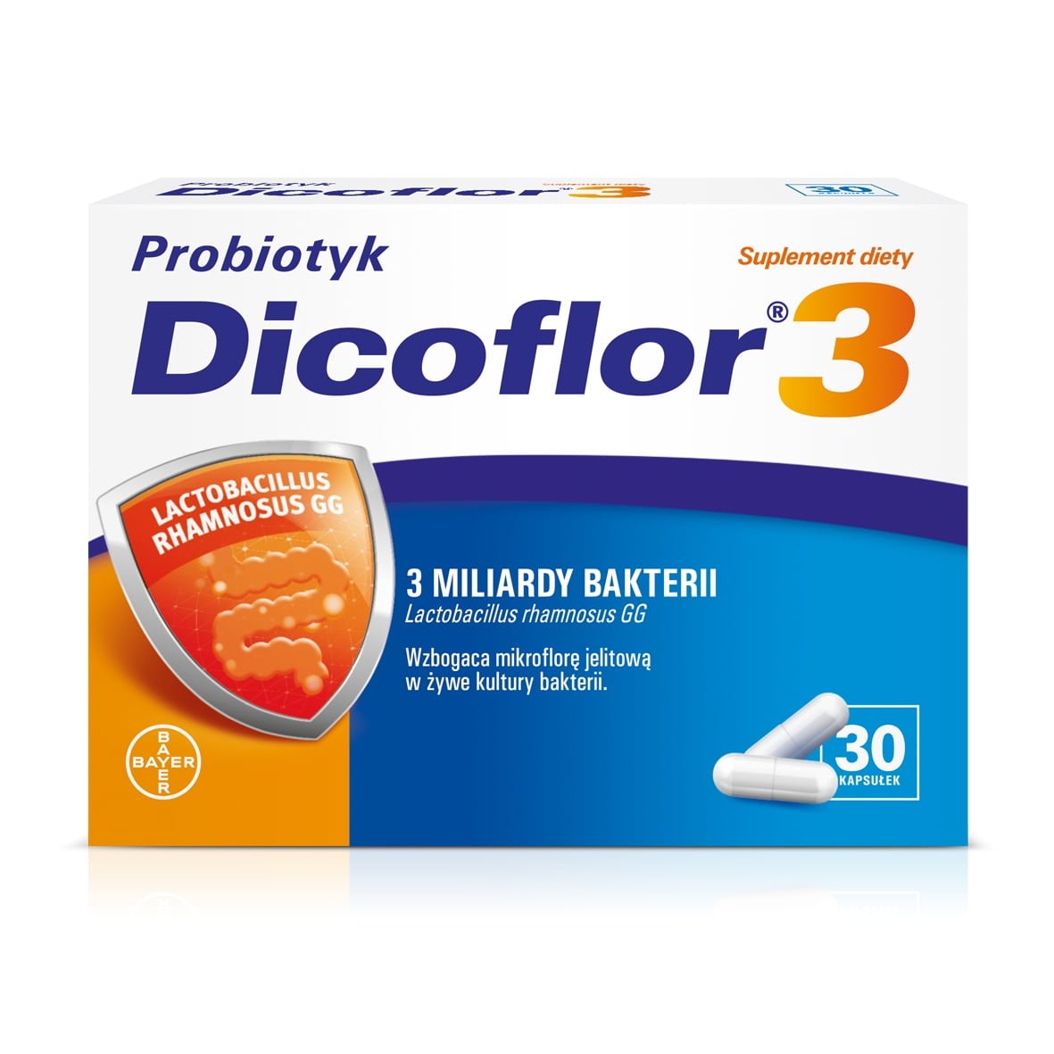 Dicoflor 3 Miliardy Bakterii Probiotyk 30 kapsułek