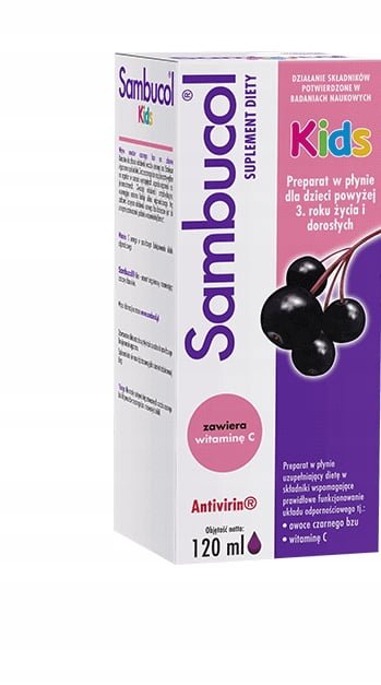 Sambucol Kids Odporność Witamina C Czarny Bez 120m