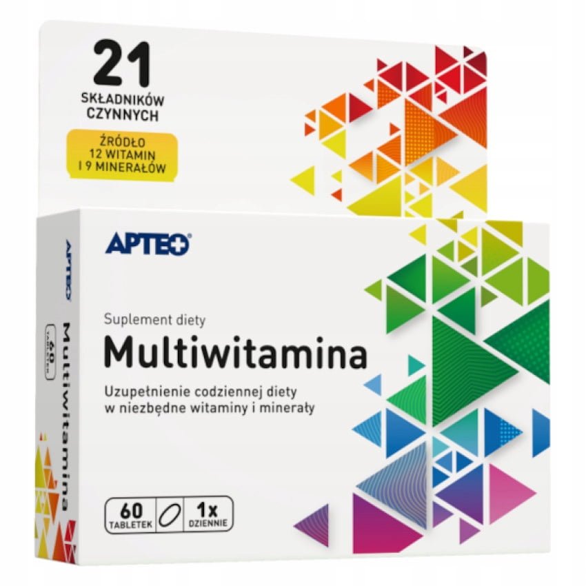 Multiwitamina APTEO 21 składników 60 dni kuracji
