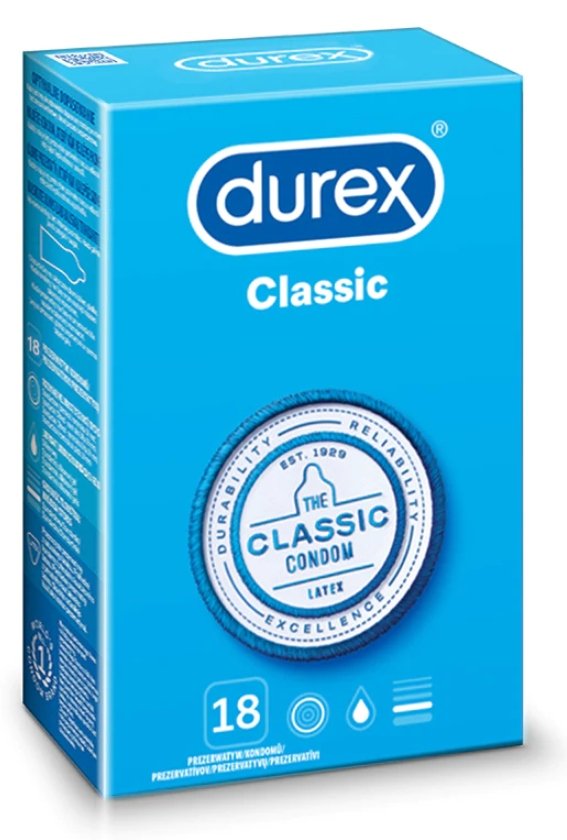 Durex Classic Prezerwatywy 18 sztuk