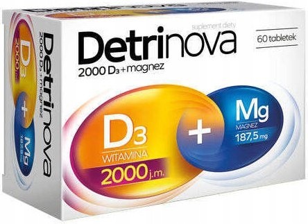 Detrinova Witamina D3 4000 + Magnez 187,5mg 60tabl