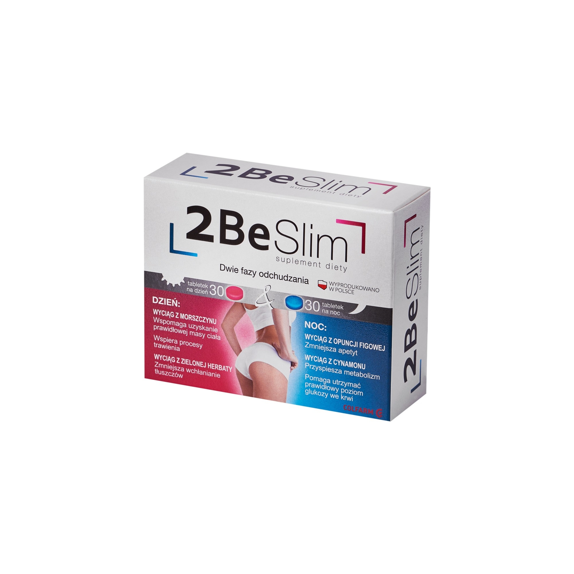 2BE Slim L-karnityna, Spirulina Odchudzanie 60 tab
