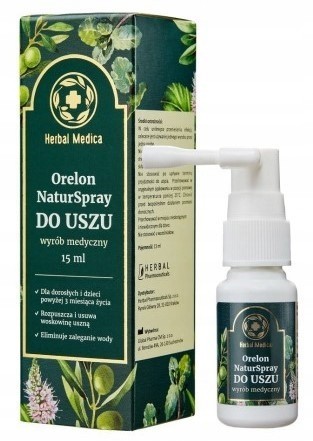 Orelon NaturSpray Do Uszu Rozpuszcza I Usuwa Woskowinę 15ml