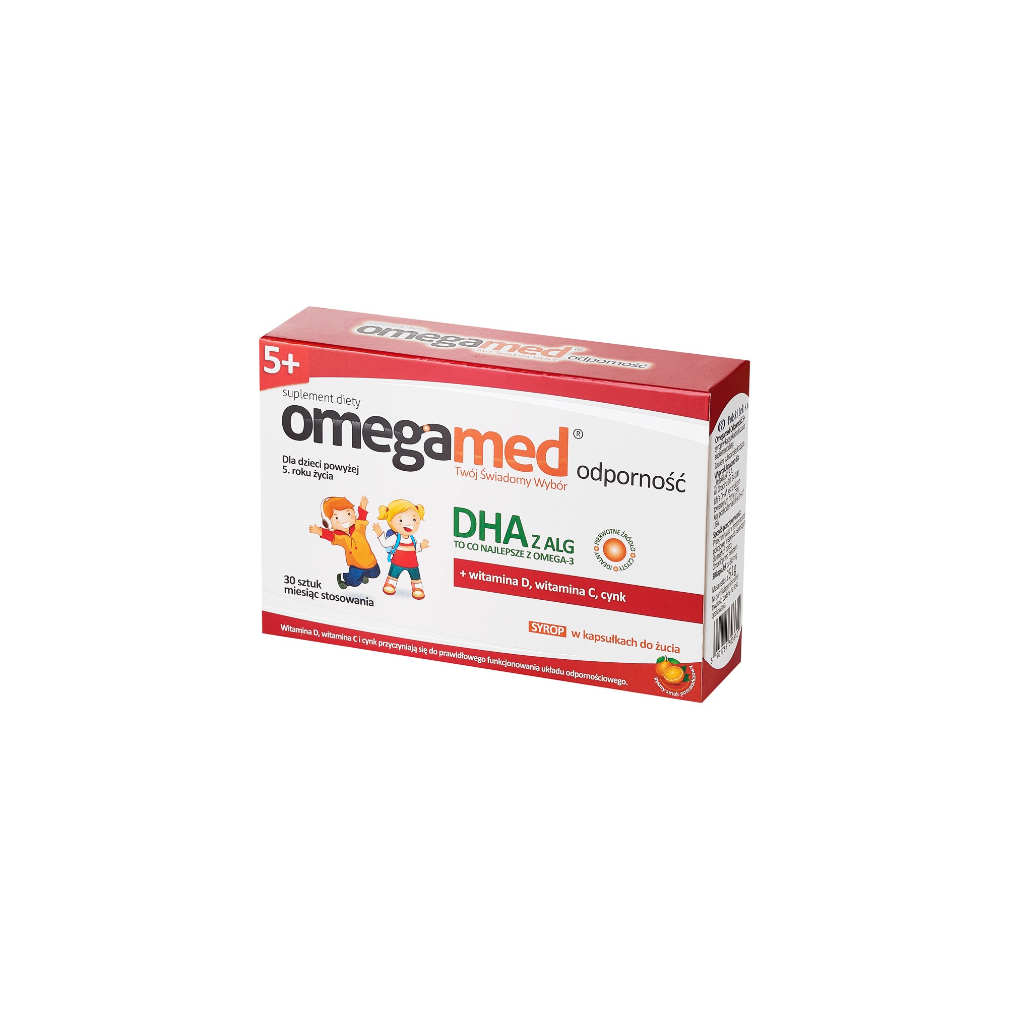 Omegamed Odporność 5+ Syrop W Kapsułkach Dla Dzieci 30 Sztuk