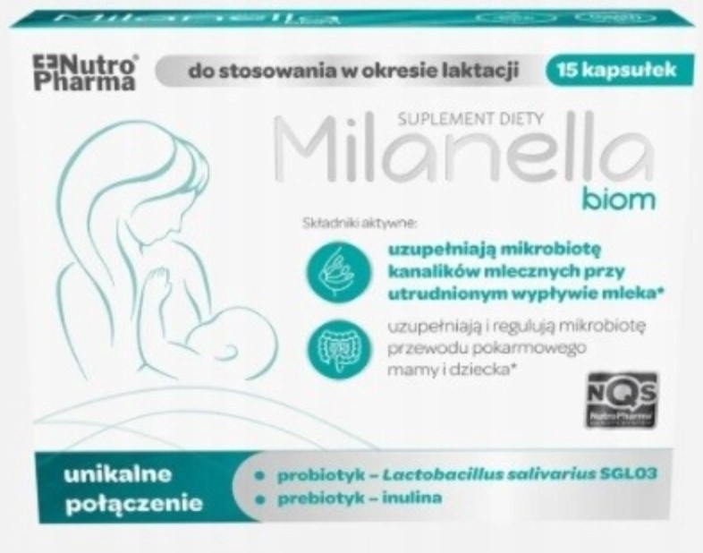 MILANELLA Biom 15 kapsułek do stosowania w okresie laktacji
