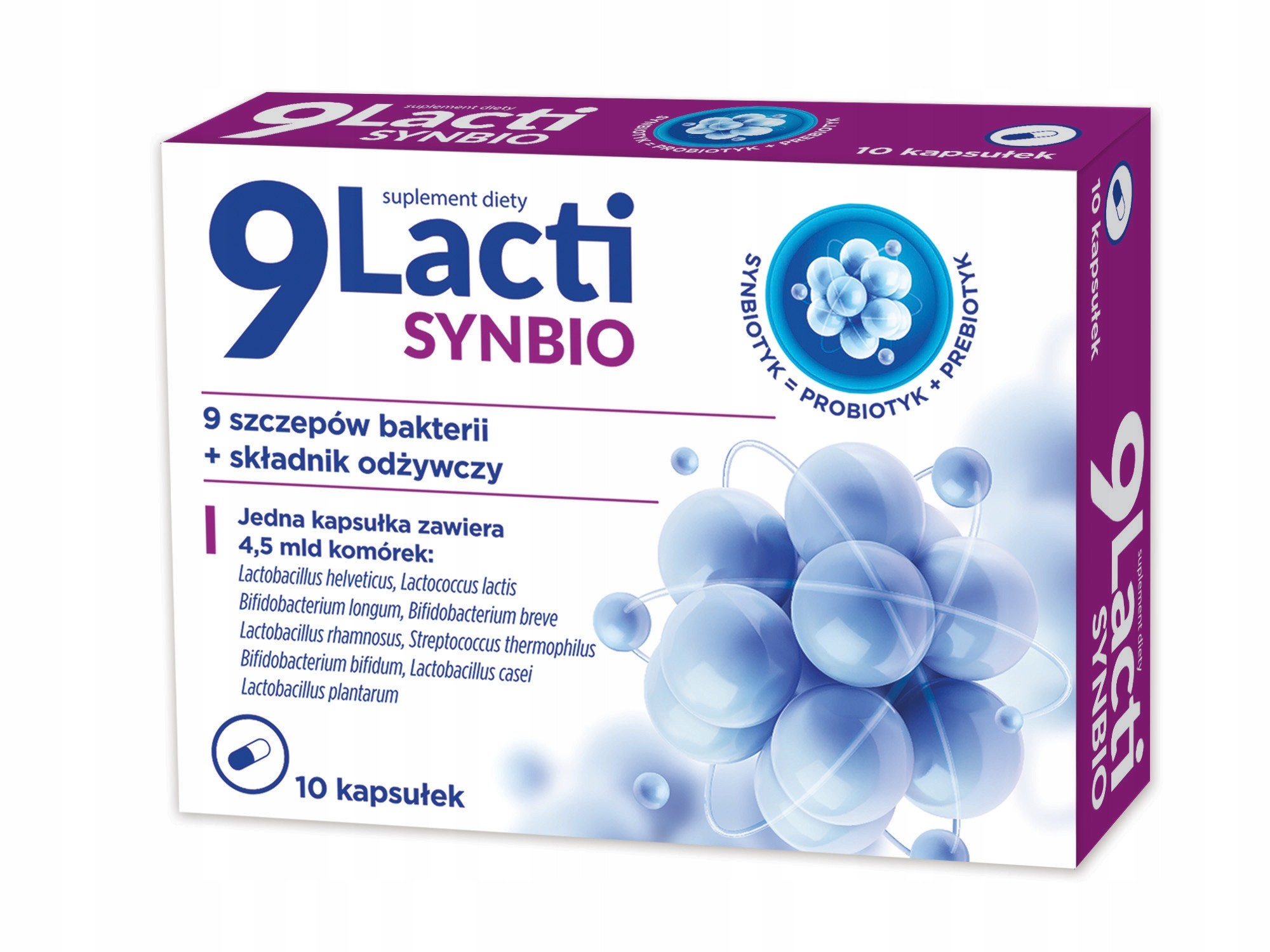 9 Lacti Synbio Probiotyk + Prebiotyk 10 kapsułek